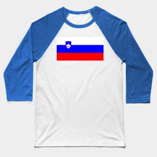 Slovenia Flag Baseball T-Shirt